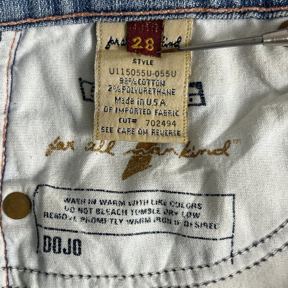 7 For All Mankind Dojo Jeans Women's High Rise Wide Flare Wide Leg Bootcut 30/33 - Picture 14 of 14